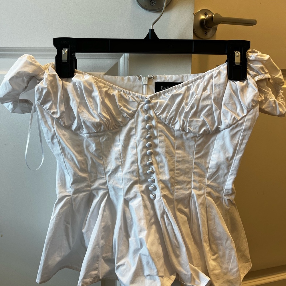 Bardot White Off-Shoulder Blouse